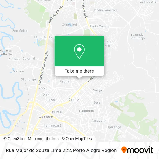 Rua Major de Souza Lima 222 map