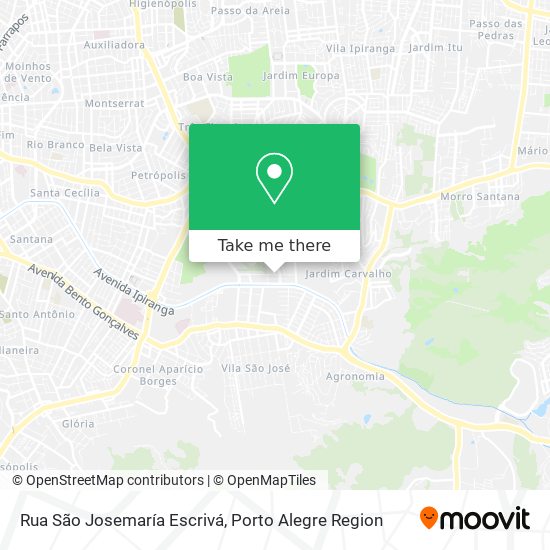 Mapa Rua São Josemaría Escrivá