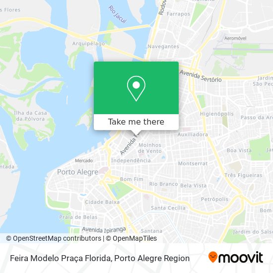 Feira Modelo Praça Florida map