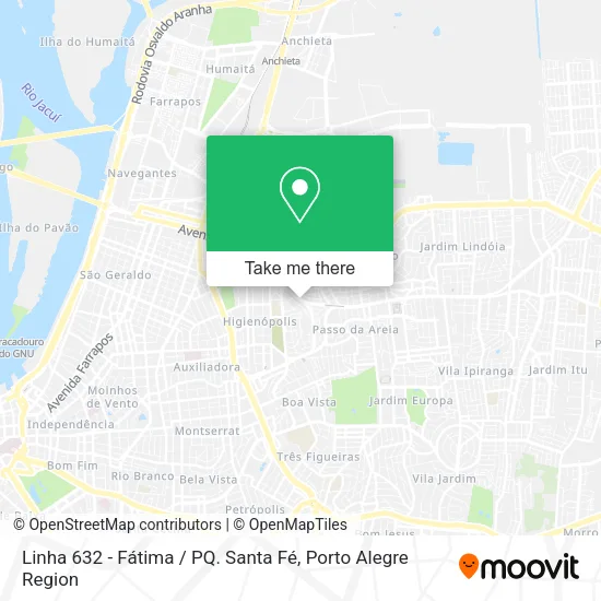 Linha 632 - Fátima / PQ. Santa Fé map