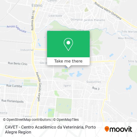 CAVET - Centro Acadêmico da Veterinária map