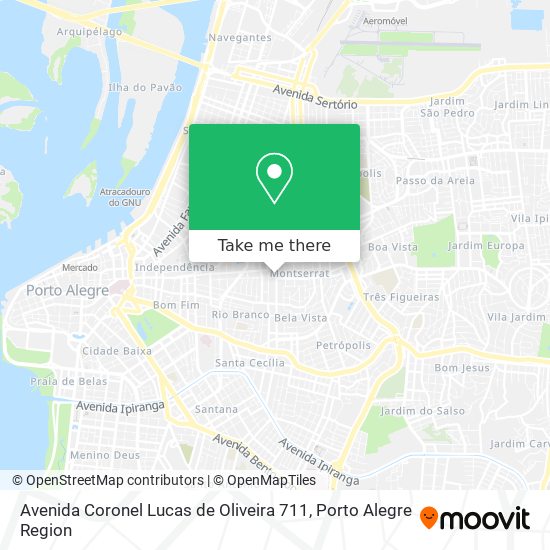 Mapa Avenida Coronel Lucas de Oliveira 711