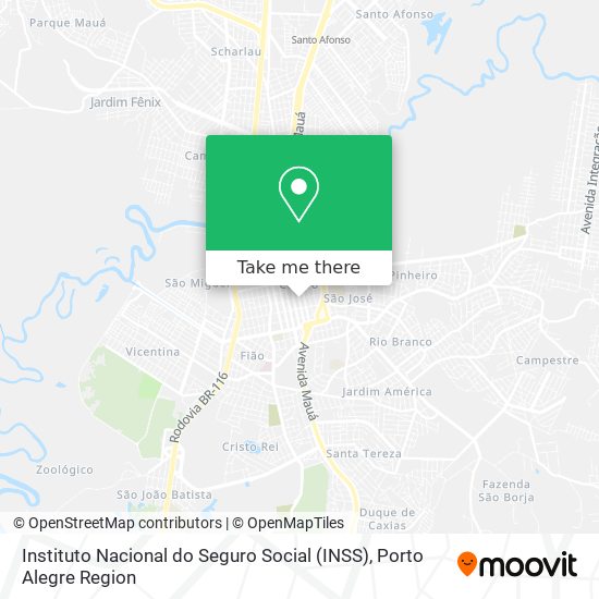 Instituto Nacional do Seguro Social (INSS) map