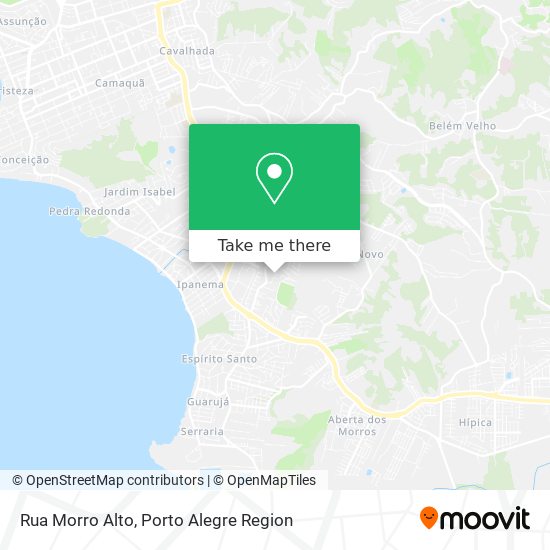 Mapa Rua Morro Alto