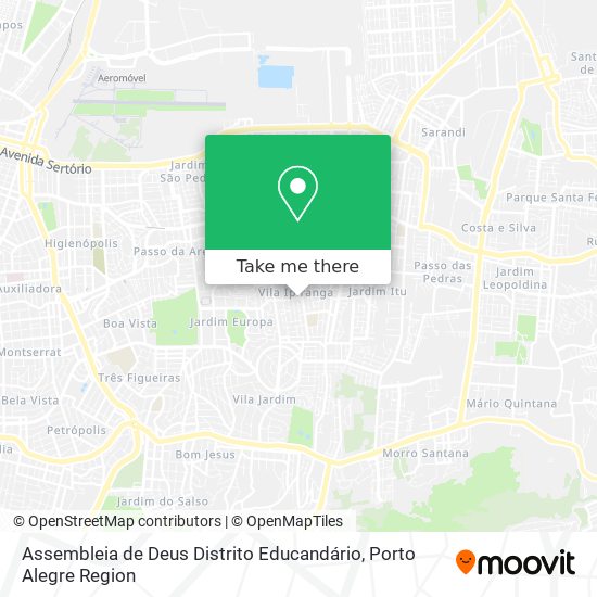 Mapa Assembleia de Deus Distrito Educandário