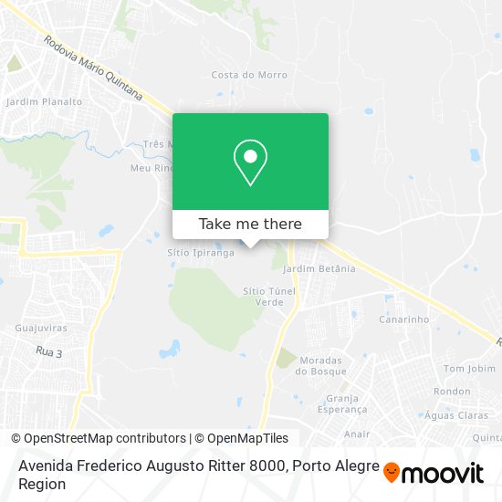 Mapa Avenida Frederico Augusto Ritter 8000