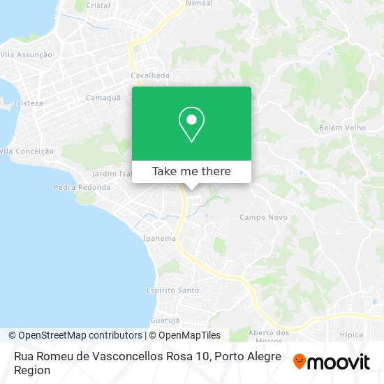 Mapa Rua Romeu de Vasconcellos Rosa 10