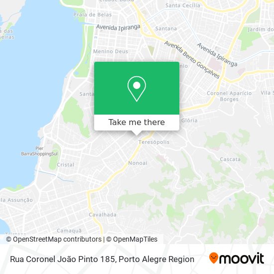 Mapa Rua Coronel João Pinto 185