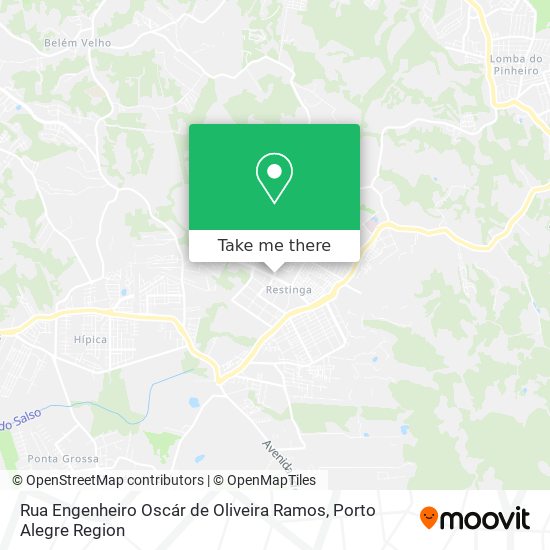 Mapa Rua Engenheiro Oscár de Oliveira Ramos