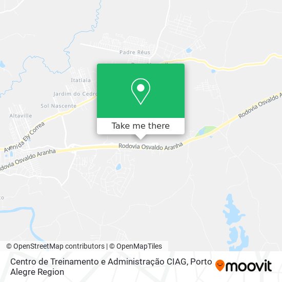 Mapa Centro de Treinamento e Administração CIAG