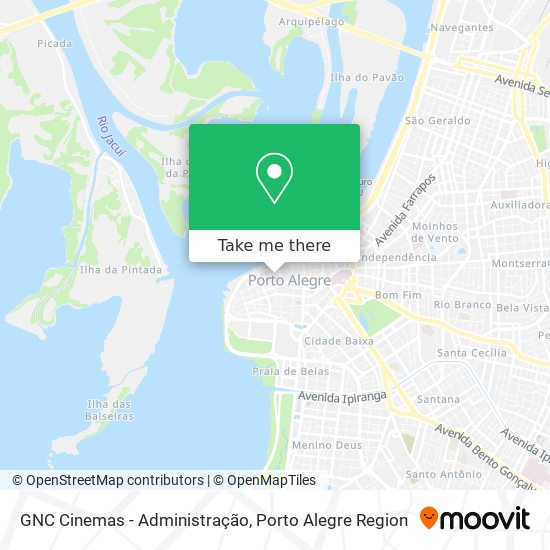 Mapa GNC Cinemas - Administração