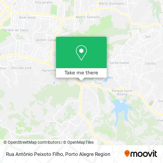 Mapa Rua Antônio Peixoto Filho