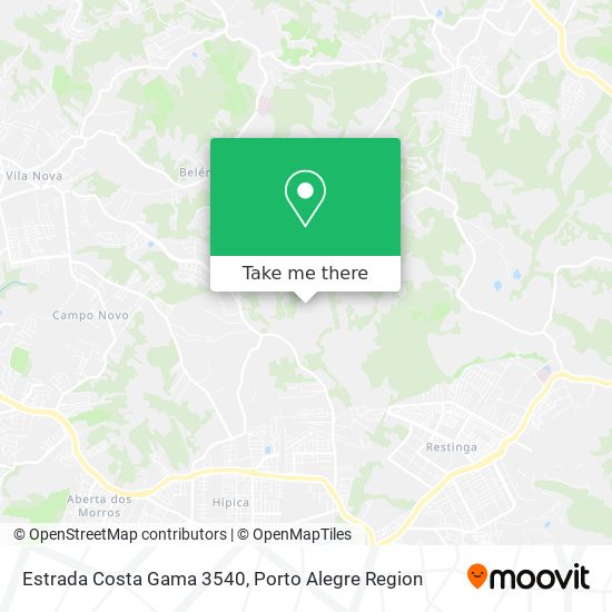 Mapa Estrada Costa Gama 3540