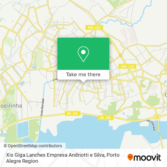 Xis Giga Lanches Empresa Andriotti e Silva map