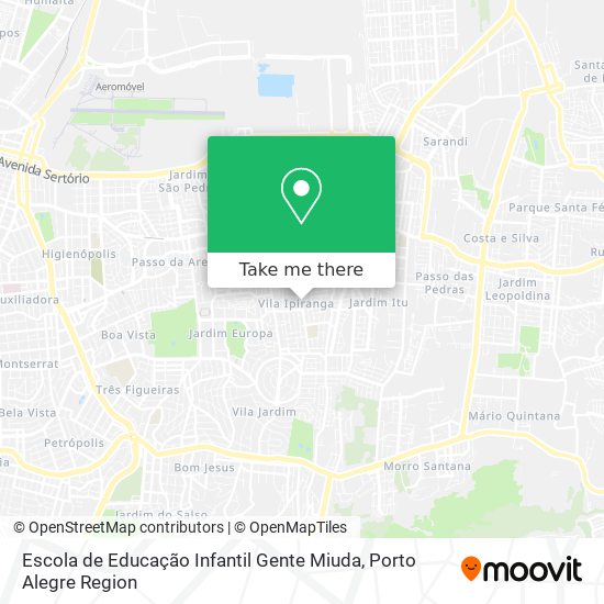 Mapa Escola de Educação Infantil Gente Miuda