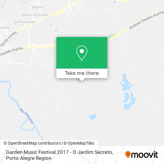 Garden Music Festival 2017 - O Jardim Secreto map