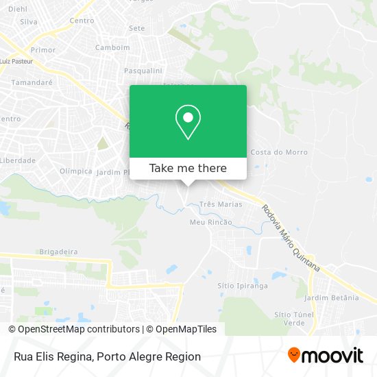 Rua Elis Regina map