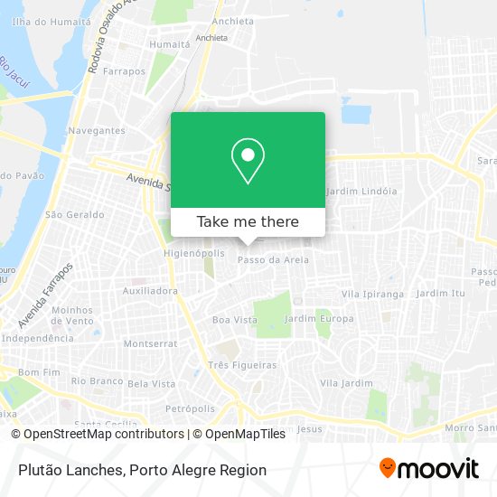 Plutão Lanches map