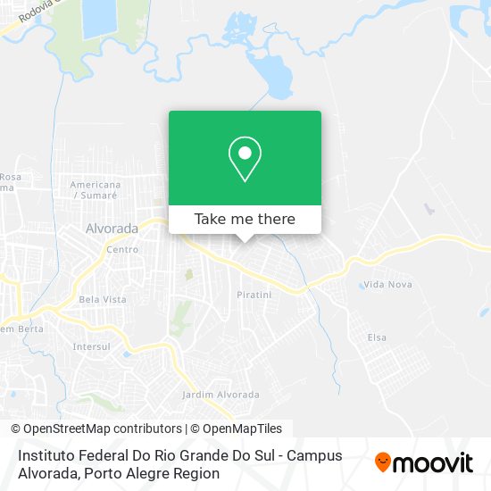 Mapa Instituto Federal Do Rio Grande Do Sul - Campus Alvorada