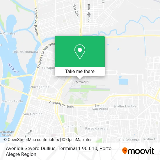 Avenida Severo Dullius, Terminal 1 90.010 map