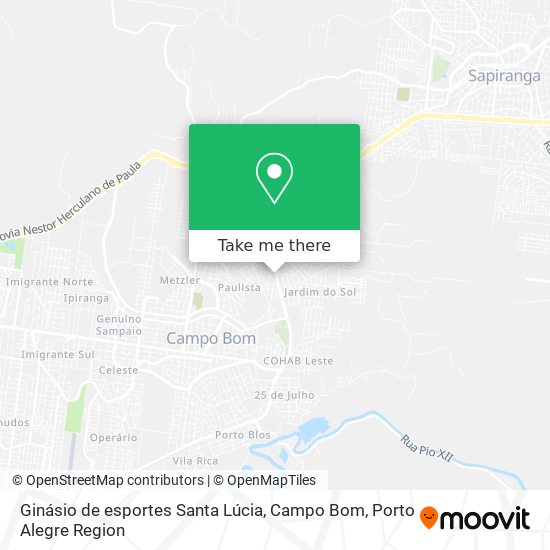 Ginásio de esportes Santa Lúcia, Campo Bom map