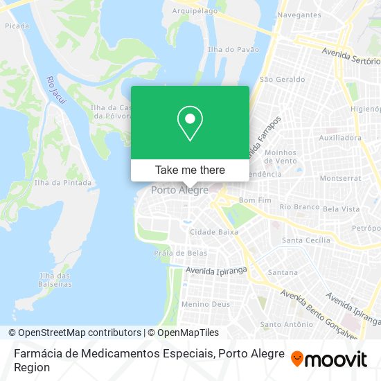 Farmácia de Medicamentos Especiais map