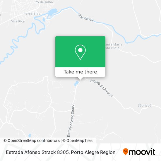 Estrada Afonso Strack 8305 map