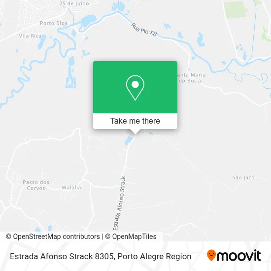 Estrada Afonso Strack 8305 map