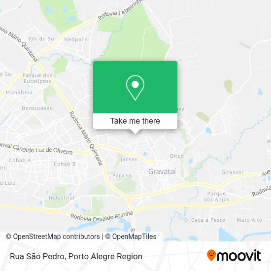 Rua São Pedro map