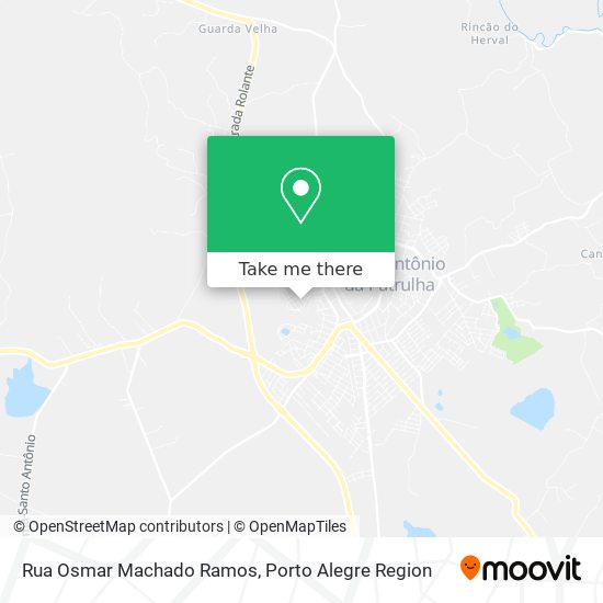 Mapa Rua Osmar Machado Ramos