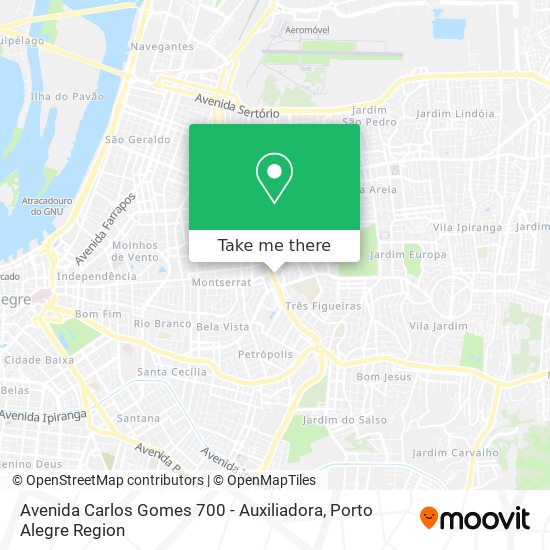 Avenida Carlos Gomes 700 - Auxiliadora map