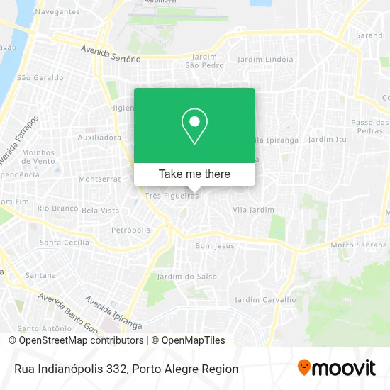 Rua Indianópolis 332 map