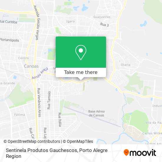 Sentinela Produtos Gauchescos map