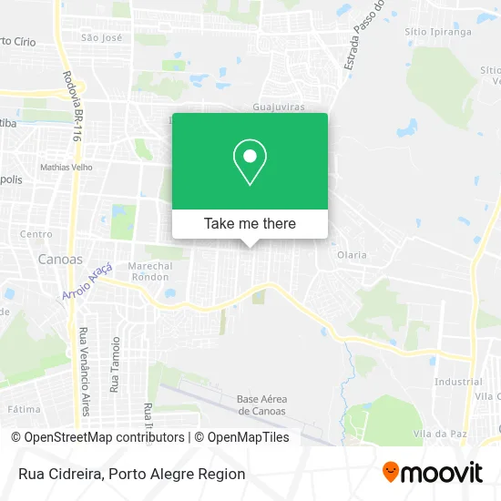 Rua Cidreira map