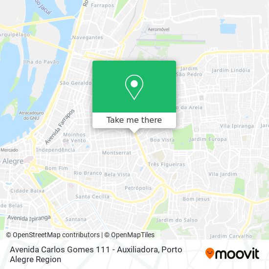 Mapa Avenida Carlos Gomes 111 - Auxiliadora