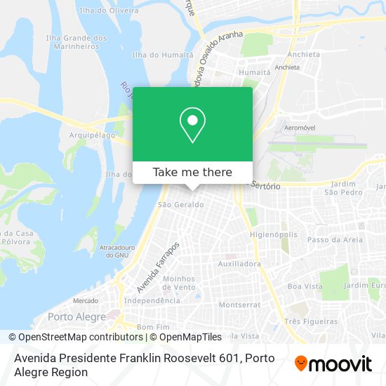 Mapa Avenida Presidente Franklin Roosevelt 601