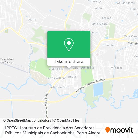 IPREC - Instituto de Previdência dos Servidores Públicos Municipais de Cachoeirinha map