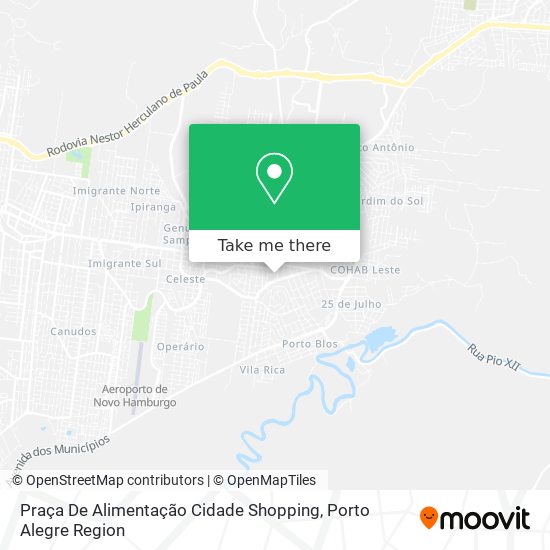 Praça De Alimentação Cidade Shopping map