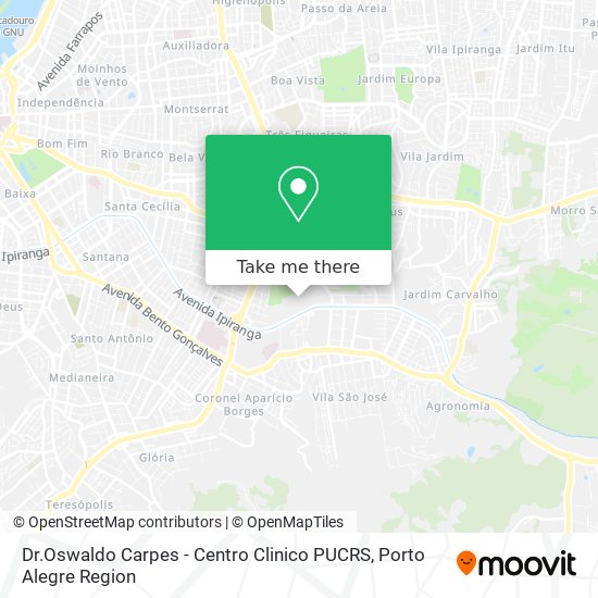 Dr.Oswaldo Carpes - Centro Clinico PUCRS map