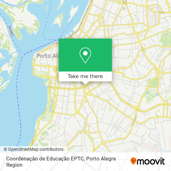 Mapa Coordenação de Educação EPTC