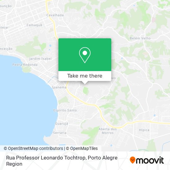 Mapa Rua Professor Leonardo Tochtrop