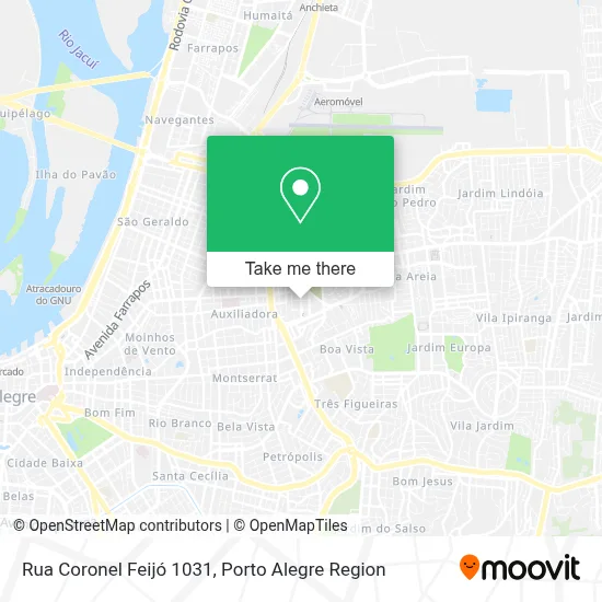 Rua Coronel Feijó 1031 map