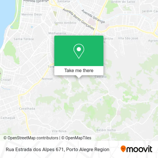 Rua Estrada dos Alpes 671 map