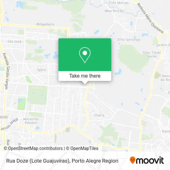 Rua Doze (Lote Guajuviras) map