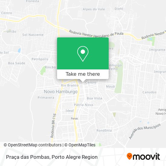 Praça das Pombas map