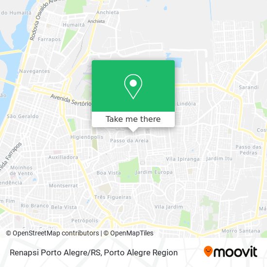 Renapsi Porto Alegre/RS map