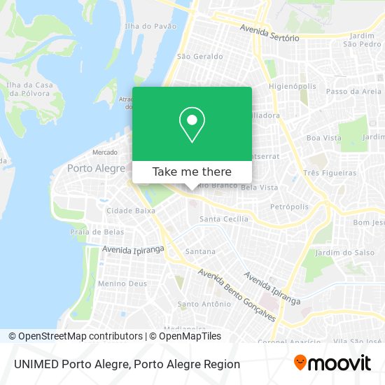 Mapa UNIMED Porto Alegre