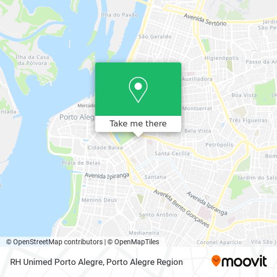 RH Unimed Porto Alegre map