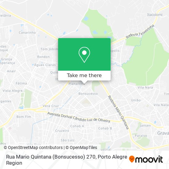 Rua Mario Quintana (Bonsucesso) 270 map