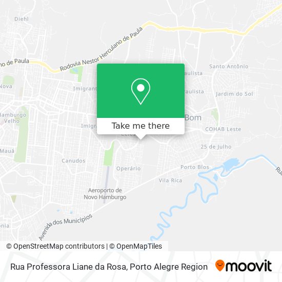 Mapa Rua Professora Liane da Rosa